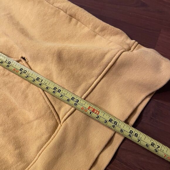 Jordan Flight Fleece Washed Pullover Hoodie Size L - Yellow - Picture 5 of 6